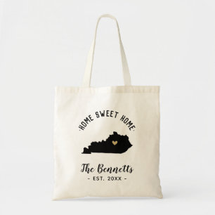 Kentucky Zuhause Sweet Zuhause Family Monogram Tragetasche