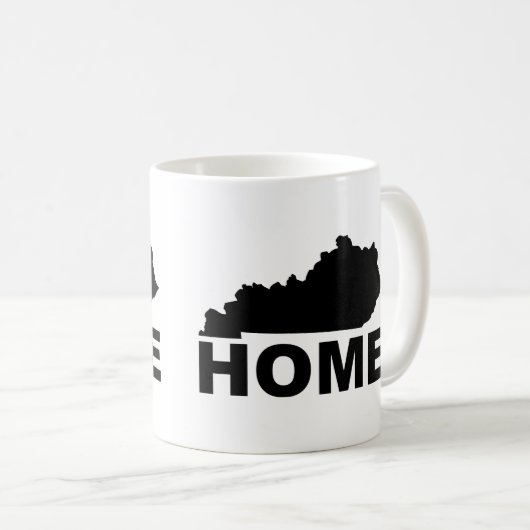 Kentucky Zuhause weg von der Tasse des Staat oder (VorderseiteRechts)
