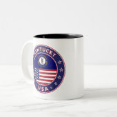 Kentucky Zweifarbige Tasse (Vorderseite Links)