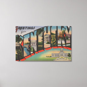 KentuckyLarge Letter ScenesKentucky Leinwanddruck