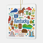 Kentuky Custom Family Trip Christmas Keramikornament (Links)