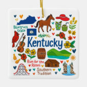 Kentuky Custom Family Trip Christmas Keramikornament (Vorderseite)
