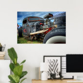 Kentz Kustom Cycle Rat Rod Poster (Heimbüro)