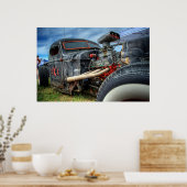 Kentz Kustom Cycle Rat Rod Poster (Küche)