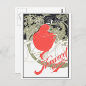 Kenwood Bicycles Art Nouveau Postkarte (Vorne/Hinten)