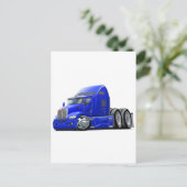 Kenworth 660 Blue Truck Postkarte (Stehend Vorderseite)