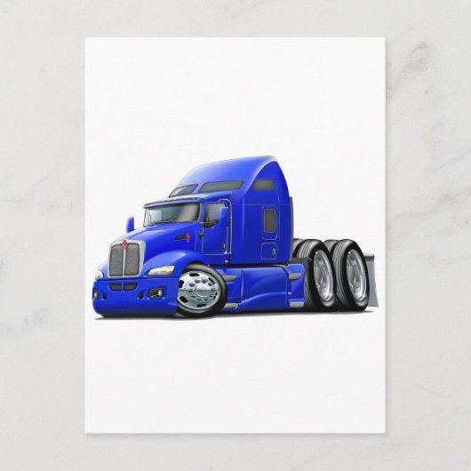 Kenworth 660 Blue Truck Postkarte (Vorderseite)
