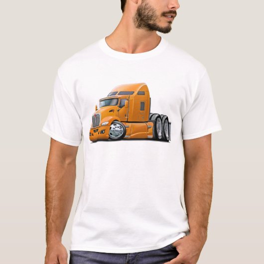 Kenworth 660 Orangen-LKW T-Shirt (Vorderseite)