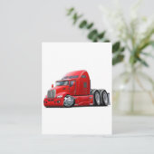 Kenworth 660 Red Truck Postkarte (Stehend Vorderseite)