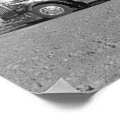 Kenworth A Model Lianimal Hauler (schwarz & weiß) Poster (Ecke)