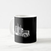 Kenworth-LKW Kaffeetasse (Vorderseite Links)