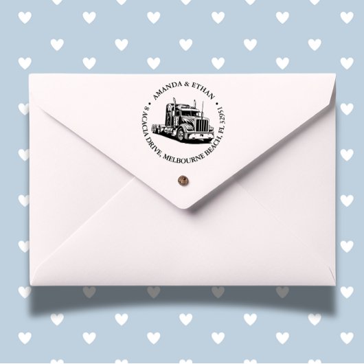 kenworth Semi Truck Theme Permastempel