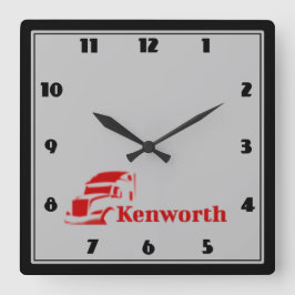 Kenworth-Uhr Quadratische Wanduhr