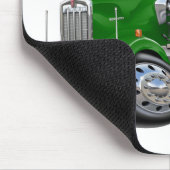 Kenworth w900 grüner LKW Mousepad (Ecke)