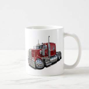 Kenworth w900 kastanienbrauner LKW Kaffeetasse
