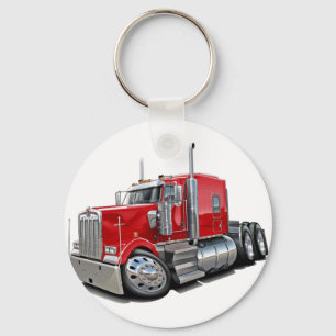 Kenworth w900 Red Truck Schlüsselanhänger