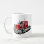 Kenworth w900 Rot-LKW Kaffeetasse (Links)