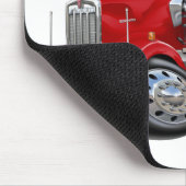 Kenworth w900 Rot-LKW Mousepad (Ecke)
