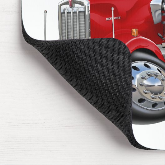 Kenworth w900 Rot-LKW Mousepad (Ecke)