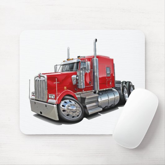 Kenworth w900 Rot-LKW Mousepad (Mit Mouse)