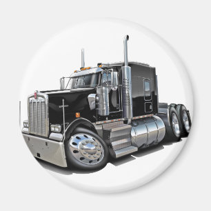Kenworth w900 schwarzer LKW Magnet