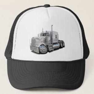 Kenworth w900 Weiß-LKW Truckerkappe