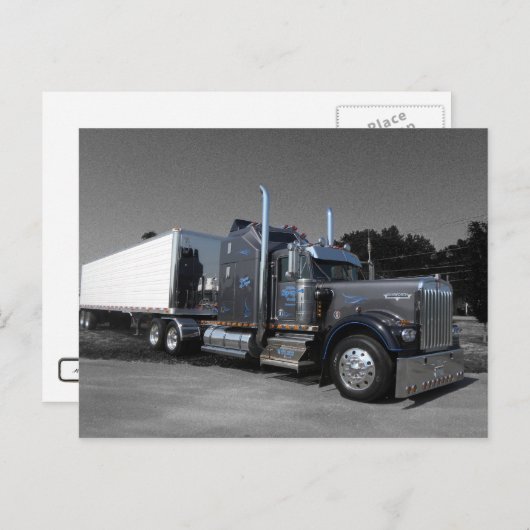 Kenworth W900A Aero #1 Postkarte (Vorne/Hinten)