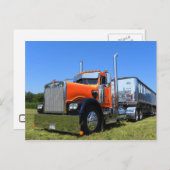 Kenworth W900A Dumper Postkarte (Vorne/Hinten)