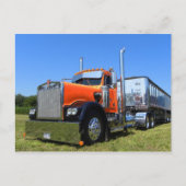 Kenworth W900A Dumper Postkarte (Vorderseite)