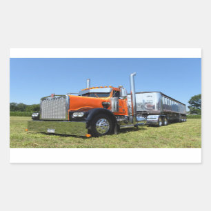 Kenworth W900A Kipper-Aufkleber Rechteckiger Aufkleber