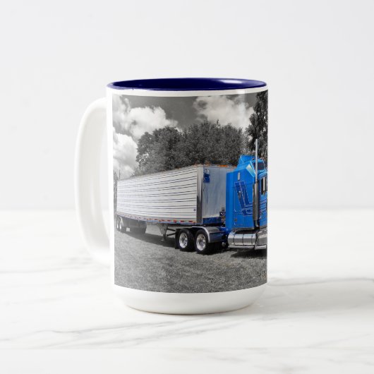 Kenwroth W900L Blau-Tasse Zweifarbige Tasse (Vorderseite Links)