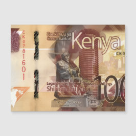 Kenya 1000 Shillings Banknote Magnetic Card Magnetkarte