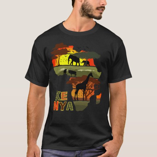 Kenya Africa Wesentlichen al T-Shirt (Vorderseite)