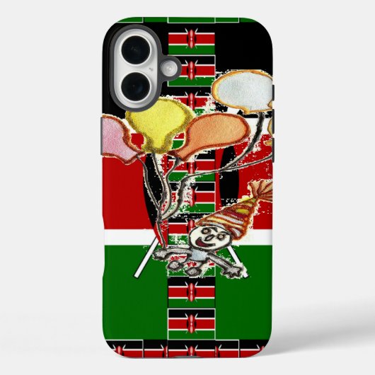 Kenya Birthday Case-Mate iPhone Hülle (Rückseite)
