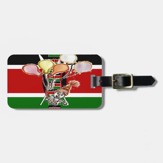Kenya Birthday Gepäckanhänger (Vorderseite horizontal)
