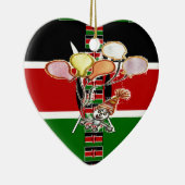 Kenya Birthday Keramik Ornament (Rechts)
