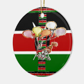 Kenya Birthday Keramikornament (Links)