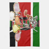 Kenya Birthday Küchentuch (Vertikal)