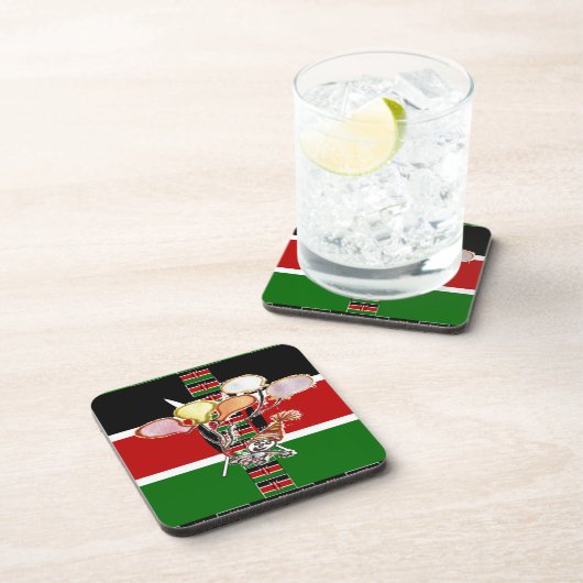 Kenya Birthday Untersetzer (Rechte Seite)