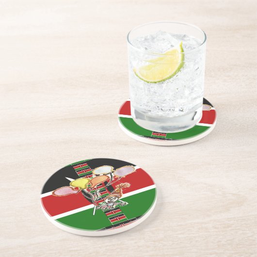 Kenya Birthday Untersetzer (Seite)