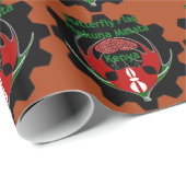 Kenya Butterfly Flag Kunst - Hakuna Matata Patriot Geschenkpapier (Rolleneckpunkt)