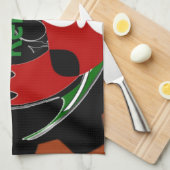 Kenya Butterfly Flag Kunst - Hakuna Matata Patriot Handtuch (Viertel Falte)