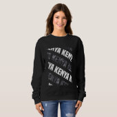 Kenya Camouflage Pattern Gray Camouflage Sweatshirt (Vorne ganz)
