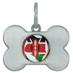 Kenya Celebration Colorful Flag Map Vektor Artwork Tiermarke