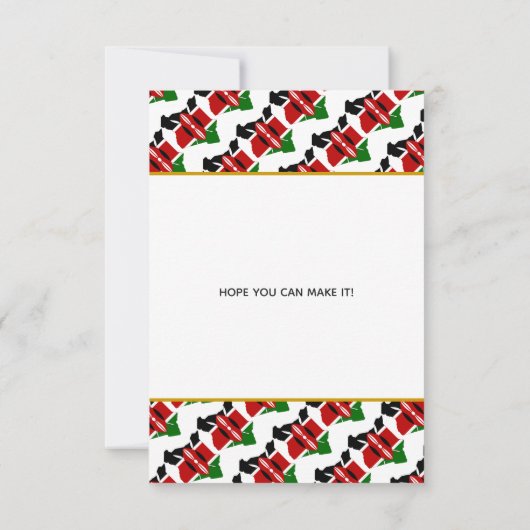 KENYA Christliche Einladung zur Hochzeit Rett Datu (Rückseite)