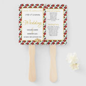 KENYA Christliches Hochzeitsprogramm Fächer (Vorne und Hinten)