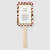 KENYA Christliches Hochzeitsprogramm Fächer (Rückseite)