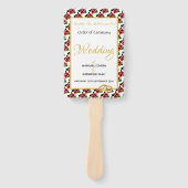 KENYA Christliches Hochzeitsprogramm Fächer (Vorderseite)