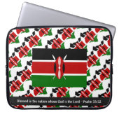 KENYA Christliches Notebook mit gesegneter Nation Laptopschutzhülle (Vorderseite)