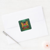 Kenya COA Quadratischer Aufkleber (Umschlag)